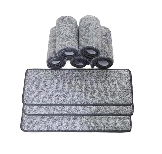 HASTHIP® 8Pcs 12.99 x 4.72 Replacement Flat Mop Head Refill Microfiber Mop Pads for Wet & Dry Mops Floor Cleaning Pads, Stick-on Microfiber Mop Pads Washable Mop Pads Universal Replacement Mop Pads HASTHIP® 8Pcs 12.99 x 4.72 Replacement Flat Mop Head Refill Microfiber Mop Pads for Wet & Dry Mops Floor Cleaning Pads, Stick-on Microfiber Mop Pads Washable Mop Pads Universal Replacement Mop Pads